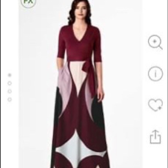 Beautiful Plus Maxi Eshakti dress . - Picture 1 of 4